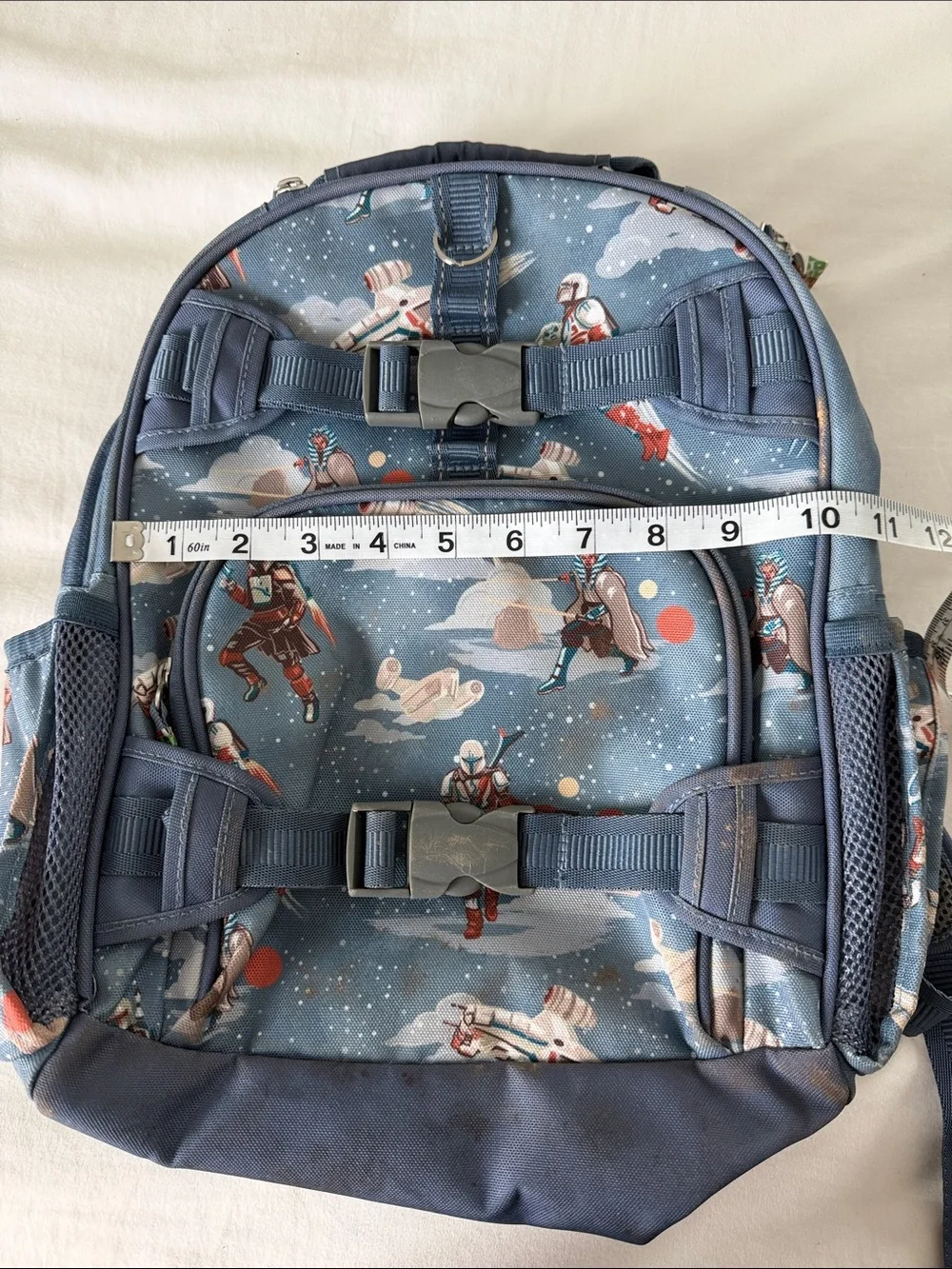 Pottery Barn Kids x Star Wars The Mandalorian Mini Mackenzie Backpack Blue Kids
